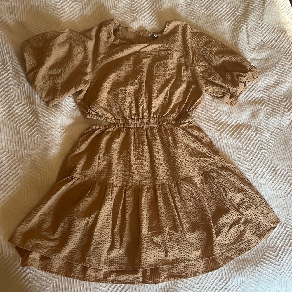 Madewell puff sleeve open back dress - XL